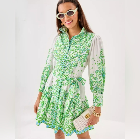 NWT Lilly Pulitzer Cotton Shirt dress - 10